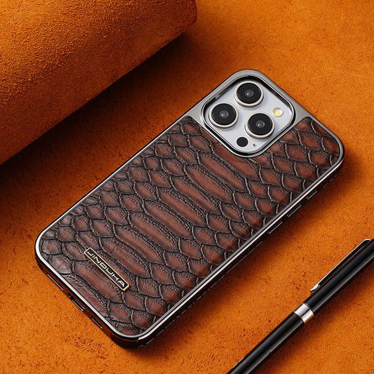 Snake skin leather cover