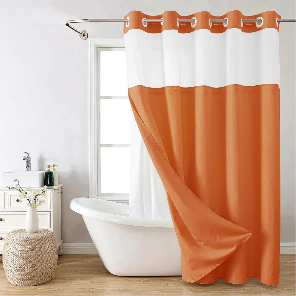 SnapIn Digital Print Shower Curtain