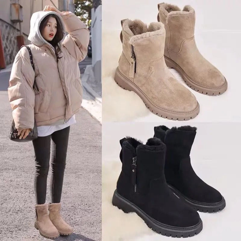 Snow boots with insulation for warmth