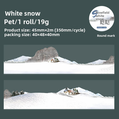 Snow Landscape shaped PET tape