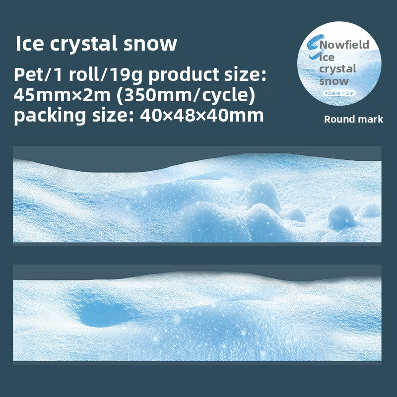 Snow Landscape shaped PET tape