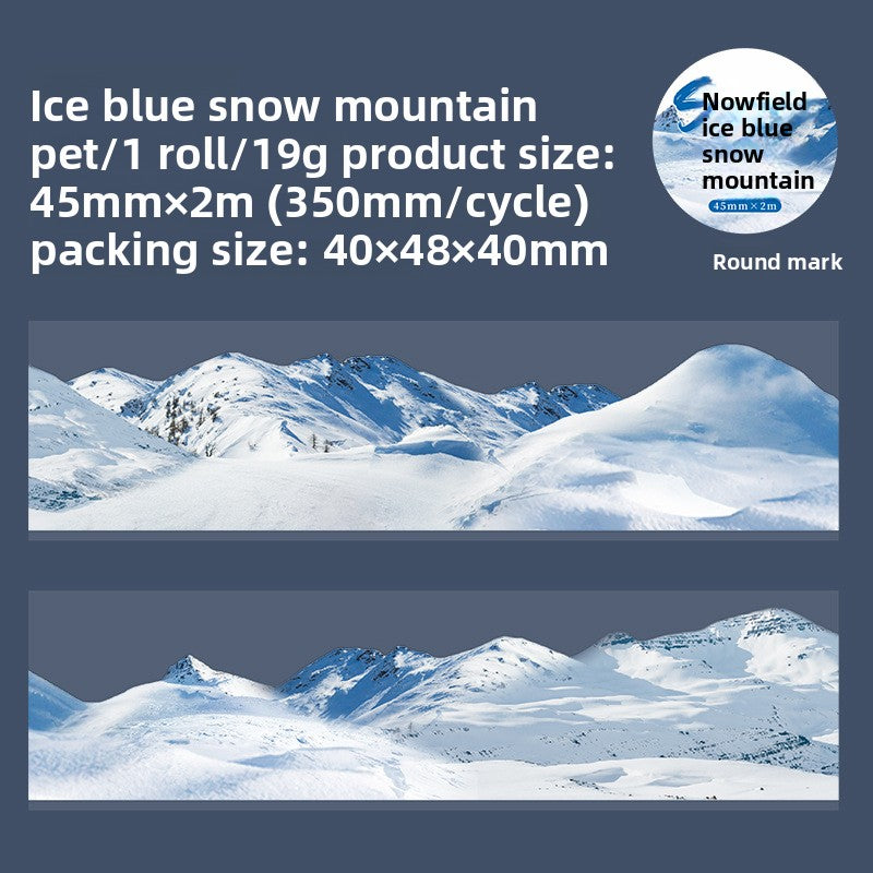Snow Landscape shaped PET tape