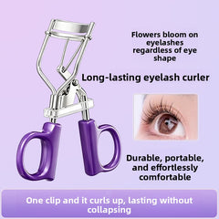 D-handle eyelash curler purple
