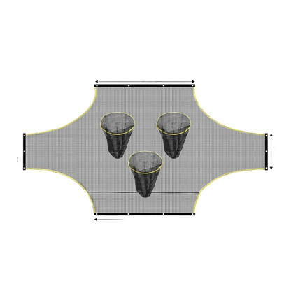 Soccer goal target cloth