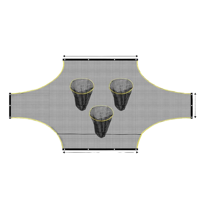 Soccer goal target cloth