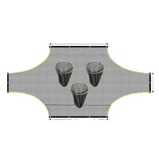 Soccer goal target cloth