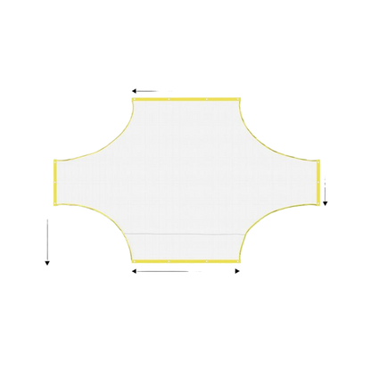Soccer goal target cloth