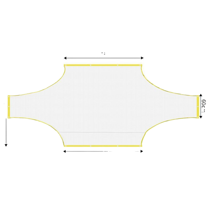 Soccer goal target cloth