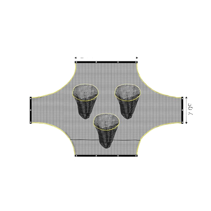 Soccer goal target cloth