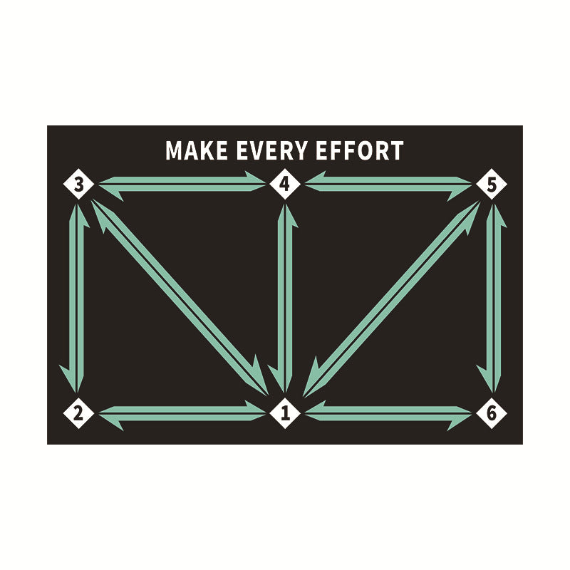 Soccer training mat