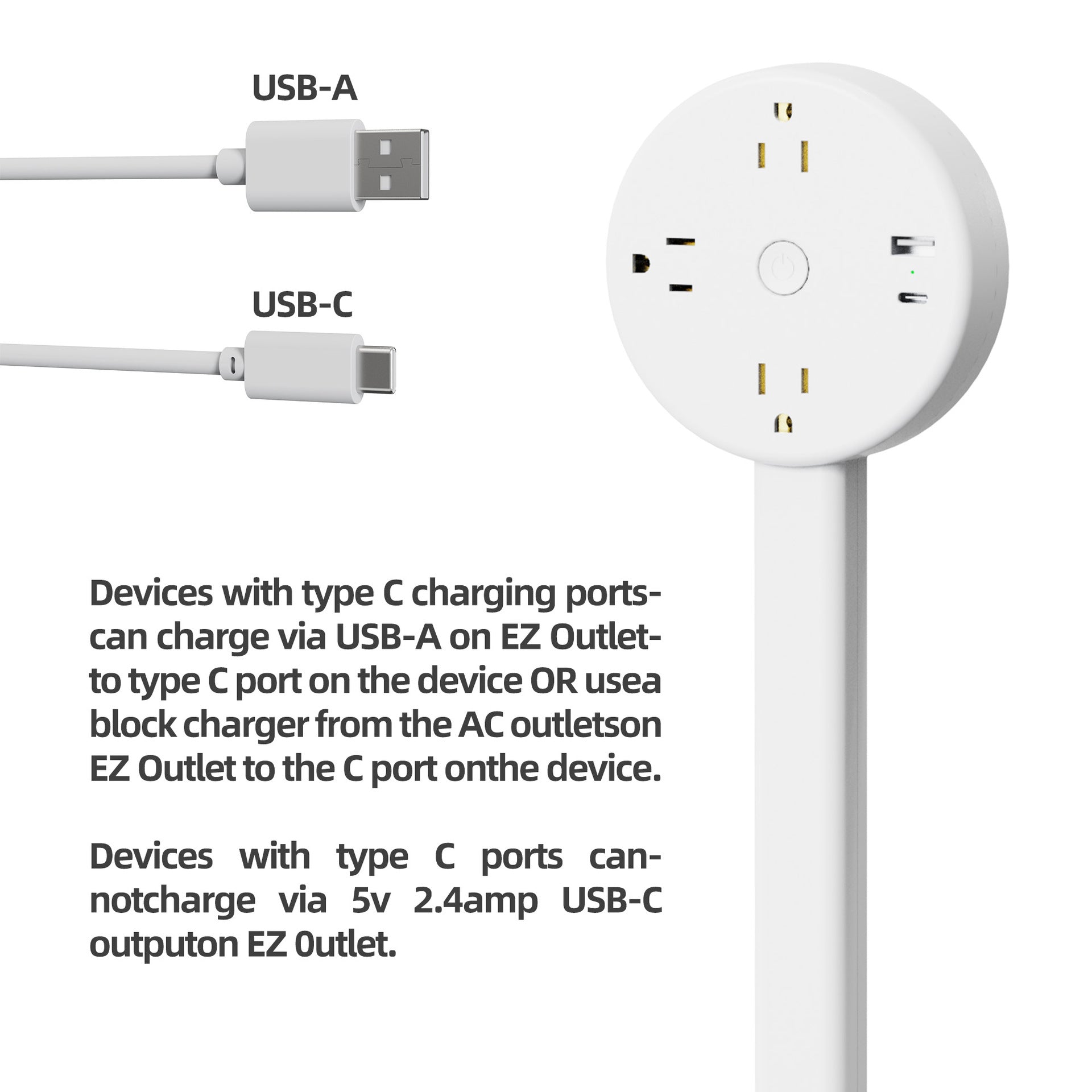 Socket Extender with USB Ports and AC Outlets