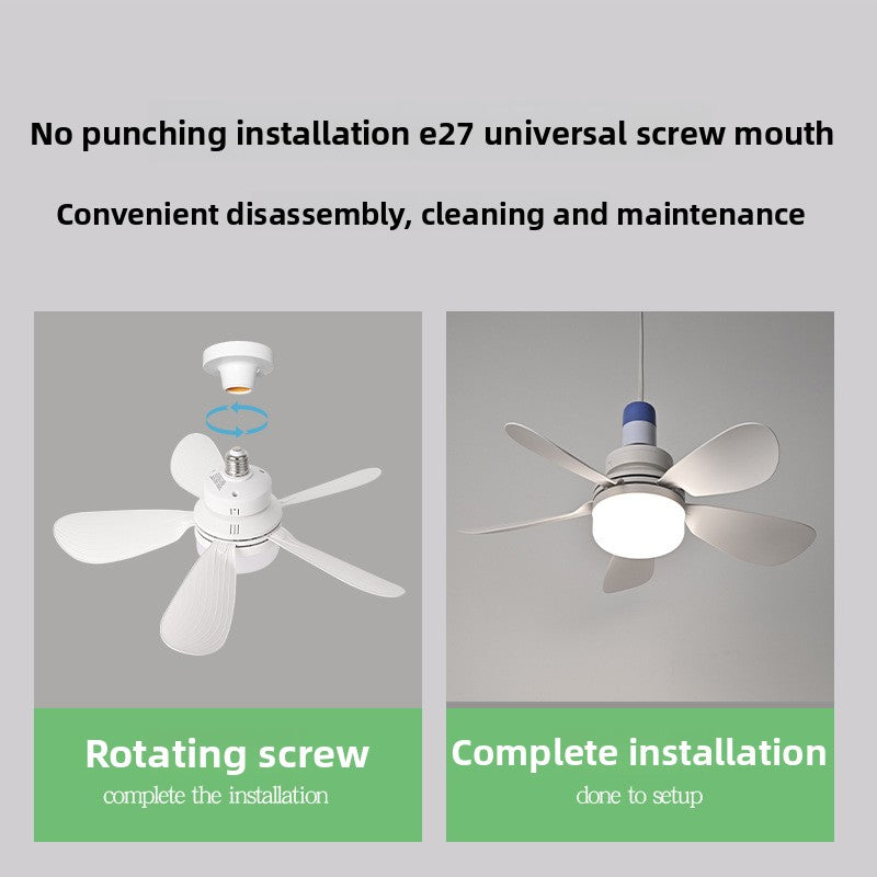 Socket-type household silent fan