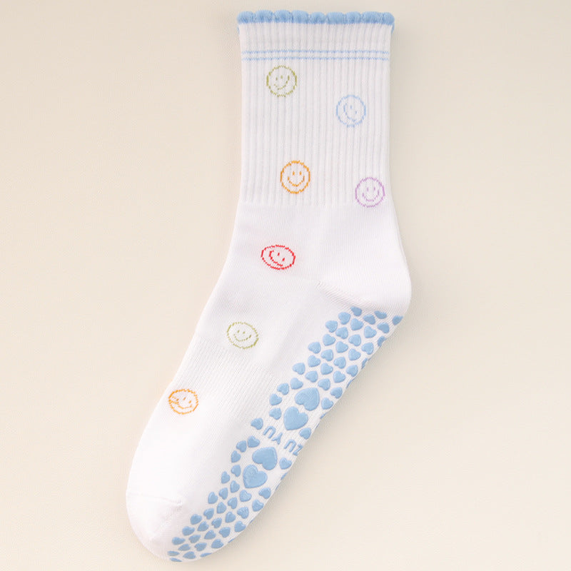 Socks with Cherry Embroidery