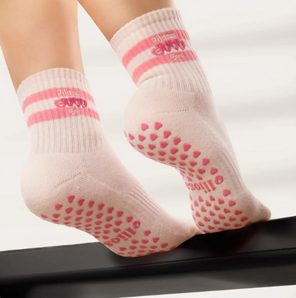 Socks with Cherry Embroidery