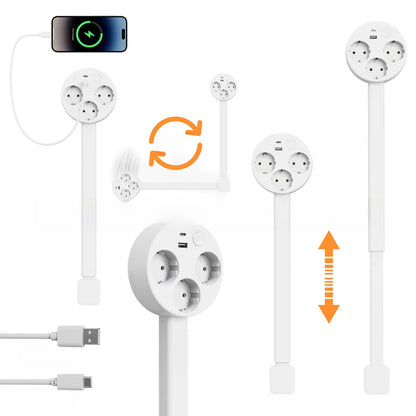 Sofa Bedside Table Power Socket