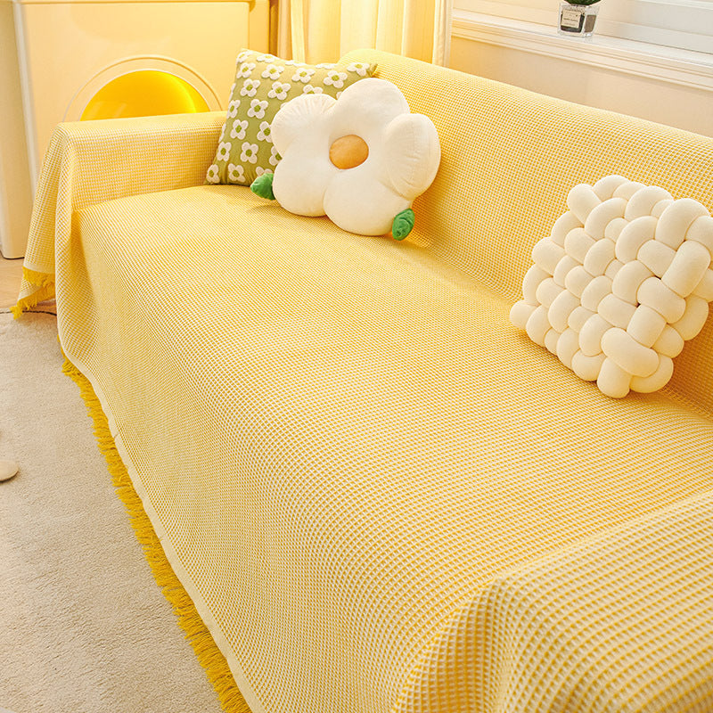 Sofa cushion blanket