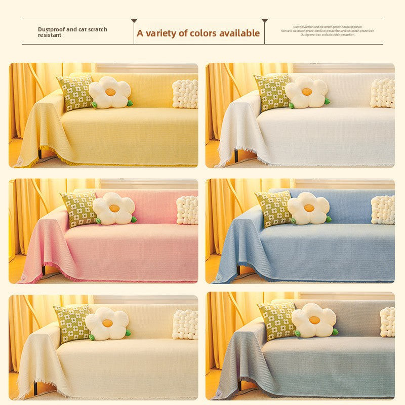 Sofa cushion blanket