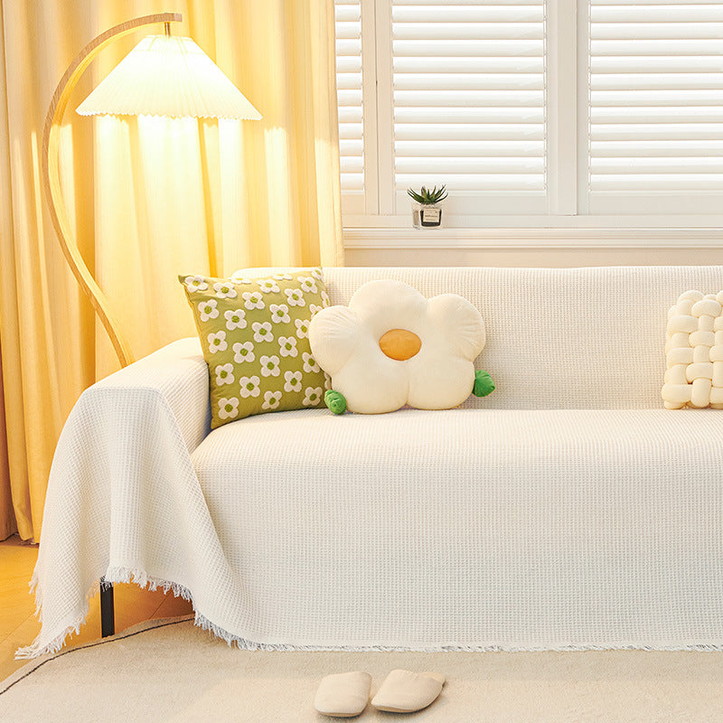 Sofa cushion blanket