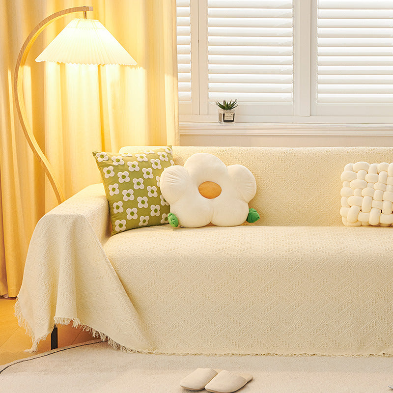 Sofa cushion blanket