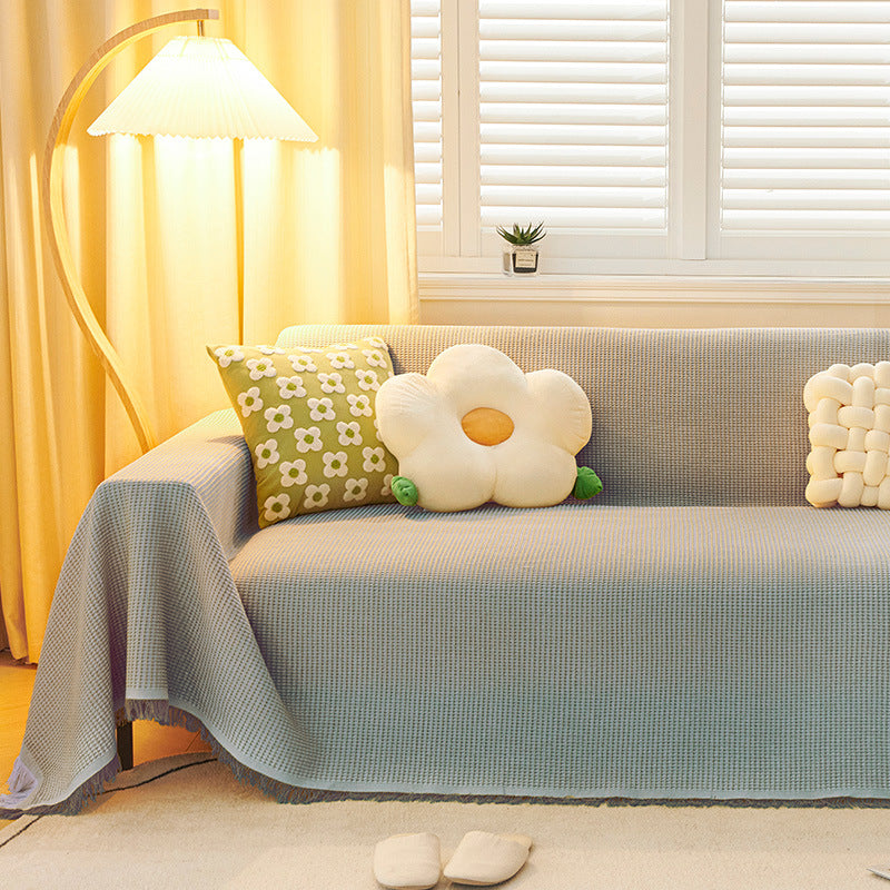 Sofa cushion blanket