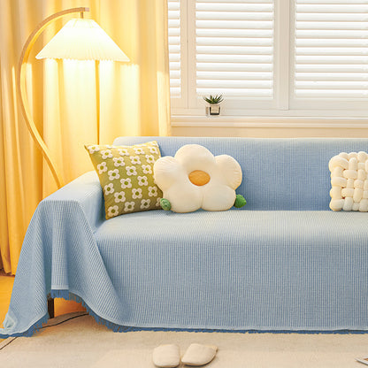 Sofa cushion blanket