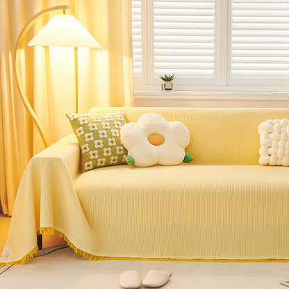 Sofa cushion blanket
