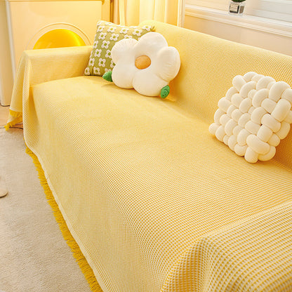 Sofa cushion blanket