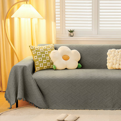 Sofa cushion blanket