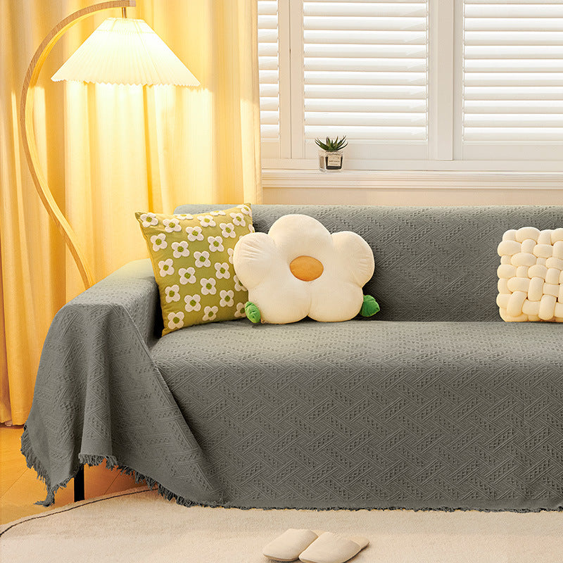 Sofa cushion blanket
