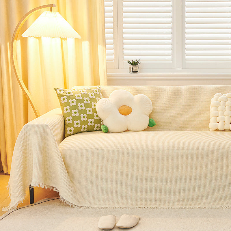 Sofa cushion blanket