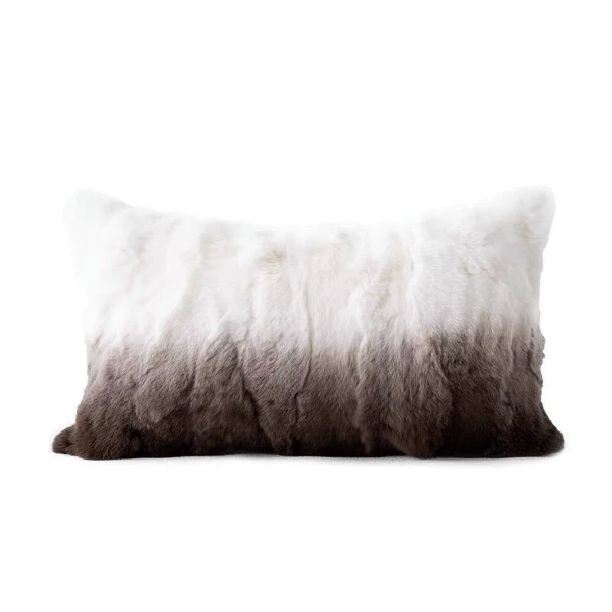 Sofa rex rabbit fur throw pillow