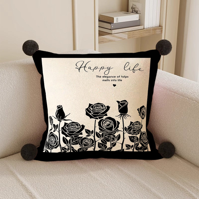 Sofa throw pillow cover