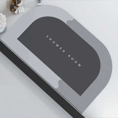 Soft absorbent bathroom anti-slip mat