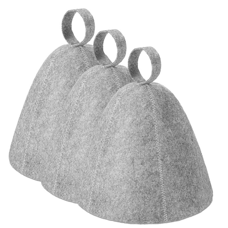 Soft Absorbent Felt Sauna Hat