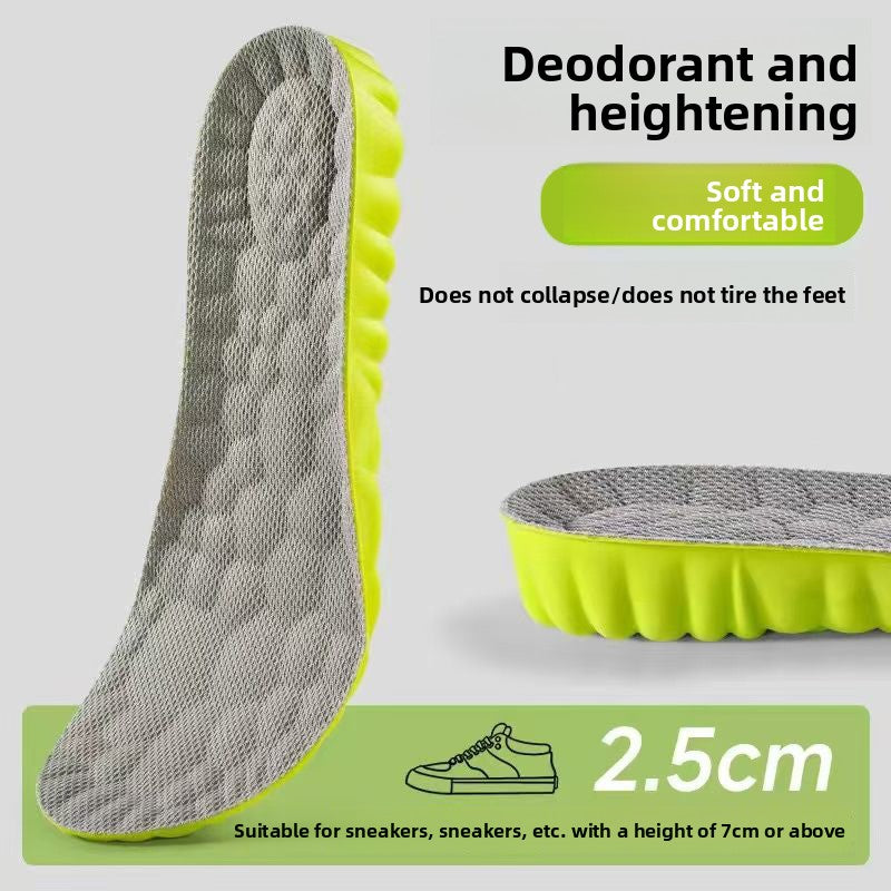Soft Anti-Odor Height Increasing Shoe Insoles