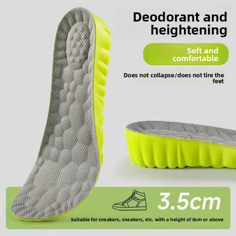 Soft Anti-Odor Height Increasing Shoe Insoles