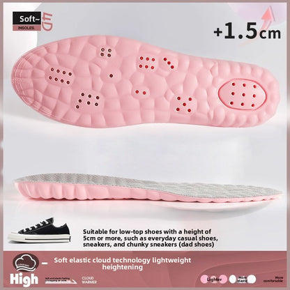 Soft Anti-Odor Height Increasing Shoe Insoles