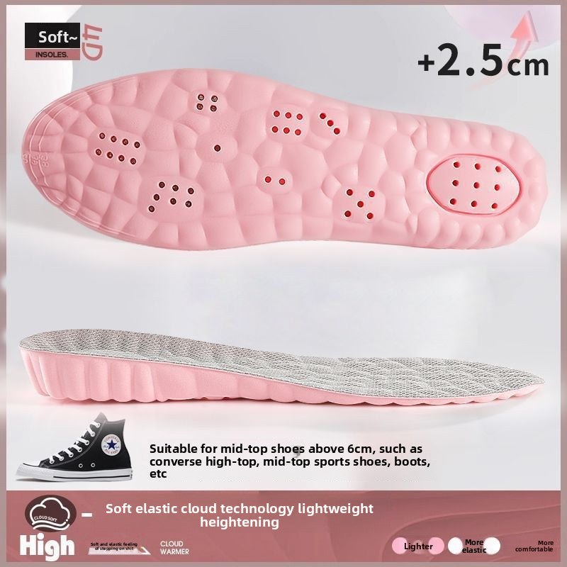 Soft Anti-Odor Height Increasing Shoe Insoles