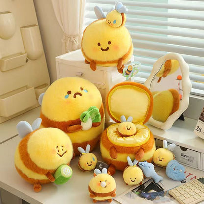 Soft Bee Plush Toy with Assorted Designs