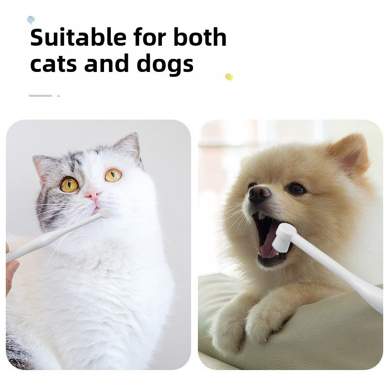 Soft Bristle Pet Toothbrush for Dogs and Cats