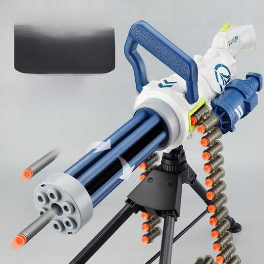Soft-bullet electric multi-shot realistic toy gun