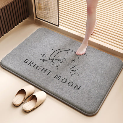 Soft Coral Fleece Bath Mat Absorbent Non-Slip