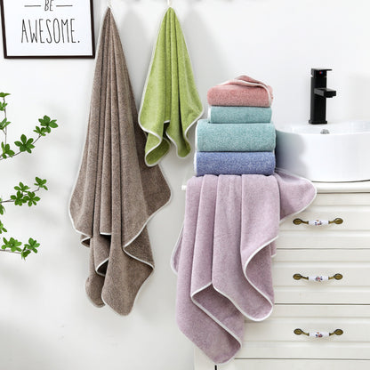 Soft Coral Fleece Bath Towel Absorbent Lint-Free