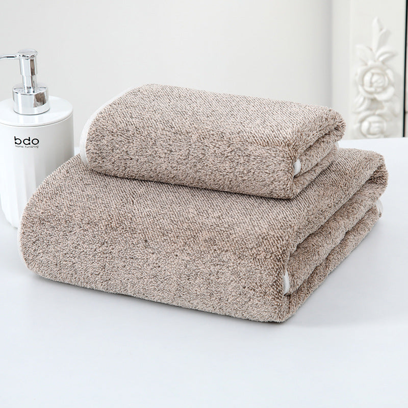 Soft Coral Fleece Bath Towel Absorbent Lint-Free