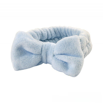 Soft Coral Fleece Hair and Wrist Band Set