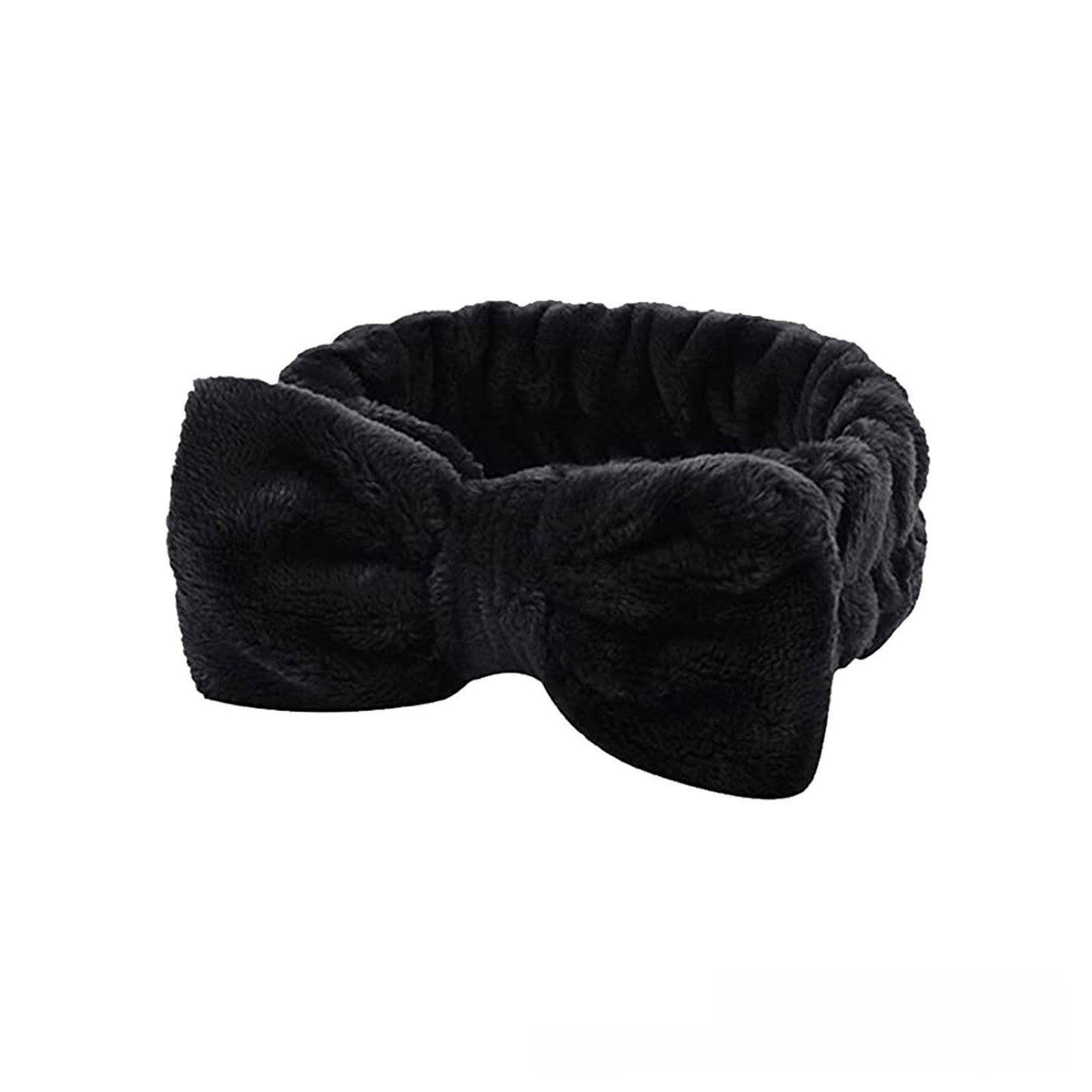 Soft Coral Fleece Hair and Wrist Band Set
