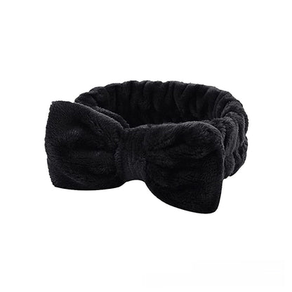 Soft Coral Fleece Hair and Wrist Band Set