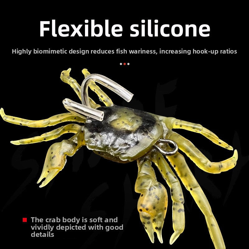 Soft crab soft bait with Hook