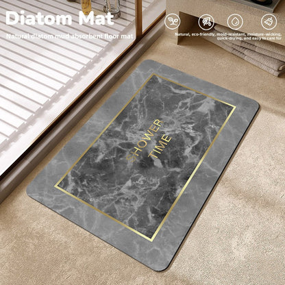 Soft Diatom Mud Absorbent Floor Mat Quick-Drying Anti-Slip