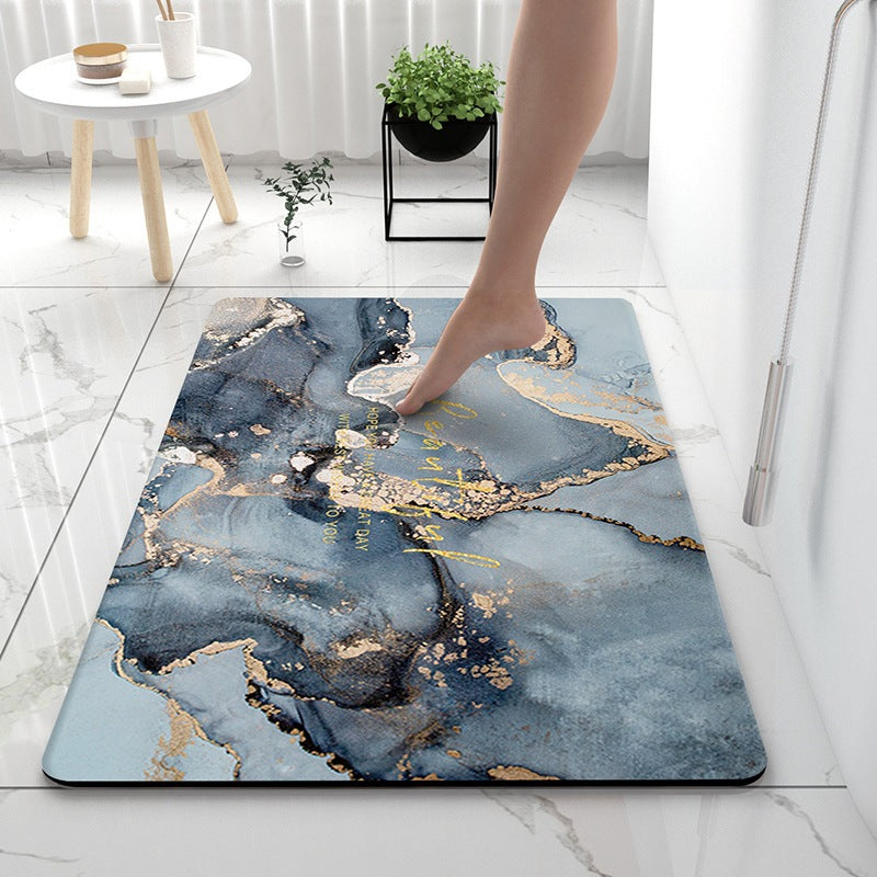 Soft Diatom Mud Absorbent Floor Mat Quick-Drying Anti-Slip